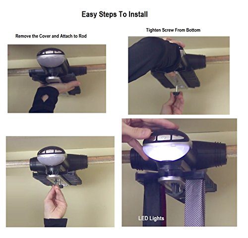 ClosetMate Motorized Tie Rack - Battery Operated Electric tierack