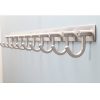 Decorative Dual Coat Hook Rack - 30 Inch Stainless Steel Heavy Duty Wall Mounted Hook Rail for Bedroom, Bathroom, Foyer, Hallway, Entryway, Brushed Finish, 2 Packs