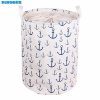 Cotton Linen Fabric Foldable Cartoon Bathroom Dirty Clothes Large Laundry Storage Buckets Bags Kids Toy Storage Basket