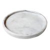 Premium 10" White Marble Round Vanity Tray – Elegant & Timeless for Your Bathroom or Kitchen