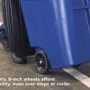 Unbeatable Mobility with BRUTE Rollout Trash Can – 50 Gal Wheeled Bin