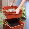 Worm Factory 5-Tray Composting Bin + "What Can Red Wigglers Eat?" Infographic Magnet