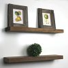 SOLID RUSTICS Handmade Rustic Wood Floating Wall Shelves