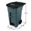 Rubbermaid Commercial Products BRUTE Rollout Step On Trash/Garbage Can