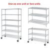 76"(H) x 48"(L) x 18"(D) Chrome NSF Wire Shelving Unit Commercial Heavy Duty