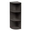 IRIS USA, Inc. 3-Tier Corner Curved Shelf Organizer, Gray