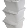 IRIS 41.5 Quart Recycle Storage Bin, 6 Pack, Clear