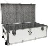 Seward Trunk Footlocker Trunk with Nickel Trim, White