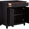 Sauder Edge Water Utility Cart/Stand, L: 28.19" x W: 19.45" x H: 29.02"