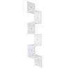 Yescom 5 Tiers Zig Zag Floating Wall Mount Corner Shelf Wooden