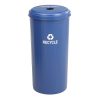 Safco Products Tall Round Recycling Trash Can, 20-Gallon, Blue