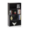 Furinno Pasir 4 Tier Open Shelf, Espresso