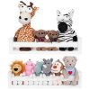 Satauko White Floating Shelves Storage for Ledge Display