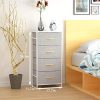 WeHome 4 Drawer Fabric Dresser Storage Tower, Organizer Unit for Bedroom