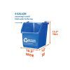 Streamline Your Recycling: Stackable Recycling Bin 6 Pack – 6 Gallon Each