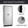 Steel Storage Cabinet 71" Tall, Lockable Doors and Adjustable Shelves