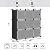 SONGMICS Cube Storage Organizer, 9-Cube DIY Plastic Closet Cabinet