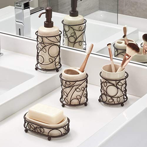 InterDesign Twigz Bath Accessory Set, Soap Dispenser Pump