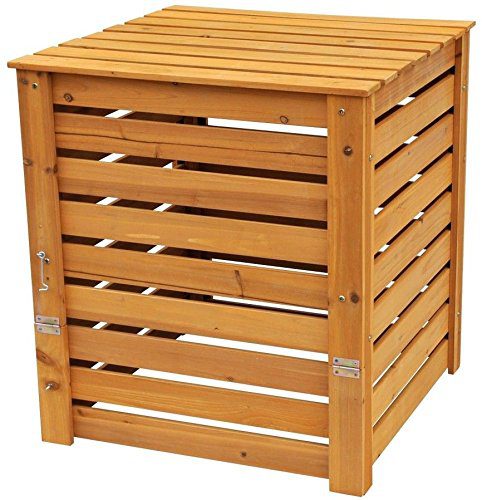 Solid Wood Slatted Compost Bin