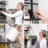 Magnetic Fridge Spice Rack Organizer (Large with 6 Utility Hooks)