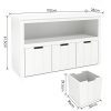 Homfa Kids Toy Storage Cabinet, Toddler's Room Chest Cabinet 3 Drawers