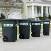 Toter Residential Heavy Duty 2-Wheeled Trash Can with Attached Lid