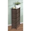 mDesign Narrow Vertical Dresser Storage Tower - Sturdy Steel Frame