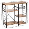 IRONCK Industrial Kitchen Baker's Rack, Kitchen Island Utility Storage Shelf