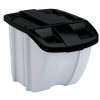 Suncast 18 Gallon Indoor or Outdoor Stacking Recycle Storage Bin