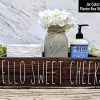 Hello Sweet Cheeks Bathroom Box. Bathroom Humor Toilet Tray