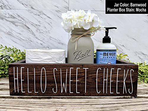 Hello Sweet Cheeks Bathroom Box. Bathroom Humor Toilet Tray