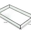 Mirrored Glass Tray Decorative Bathroom Vanity Cosmetic Makeup Organizer