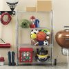 Whitmor Supreme 4 Tier Shelving with Adjustable Shelves and Leveling Feet