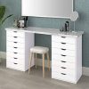 DEVAISE 7-Drawer Mobile Cabinet for Office & Closet in White