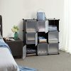 SONGMICS Cube Storage Organizer, 9-Cube DIY Plastic Closet Cabinet