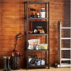 VonHaus 5 Tier Garage Shelving Unit with Wall Brackets