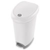 STERILITE 12.6 Gallon Locking StepOn Wastebasket