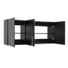 Prepac Elite Storage Cabinet 54" Wall, Black