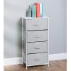 mDesign Vertical Furniture Storage Tower - Sturdy Steel Frame
