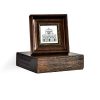 WELLAND Colin 10" Deep Wood Floating Corner Shelf Rustic Wall