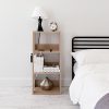 IRIS USA 3-Tier Open Wood Bookshelf, Light Brown