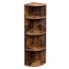 VASAGLE 4-Tier Corner Shelf Unit, Freestanding Display Storage Shelves