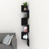 5 Tier Corner Shelf, Zig Zag Wall Mount Shelves Corner Wall Shelf Corner
