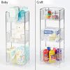 mDesign 3 Tier Vertical Standing Bathroom Shelving Unit