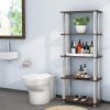 Tangkula 57" Storage Shelves, Heavy Duty Steel Space-Saving