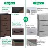 TomCare Dresser 4-Drawer Storage Drawers Dressers Thicken Wood