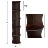Yaheetech 5 Tier Brown Round Wall Corner Shelf Stand Storage