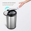 NINESTARS Automatic Touchless Infrared Motion Sensor Trash Can