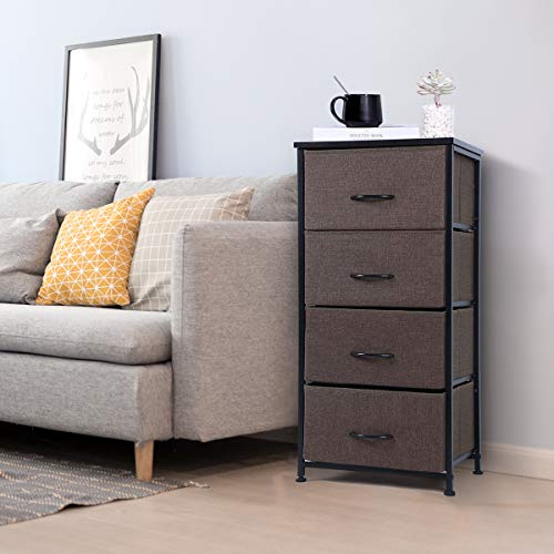 TomCare Dresser 4-Drawer Storage Drawers Dressers Thicken Wood