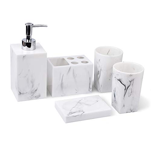 Jung Ford 5-Piece Bathroom Counter Top Accessory Set
